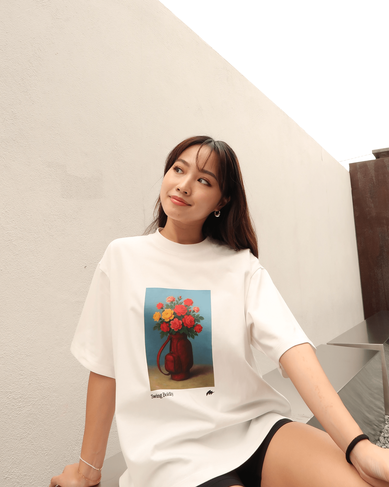 Swing Boldly Boxy Fit T-Shirt - Miracles Golf