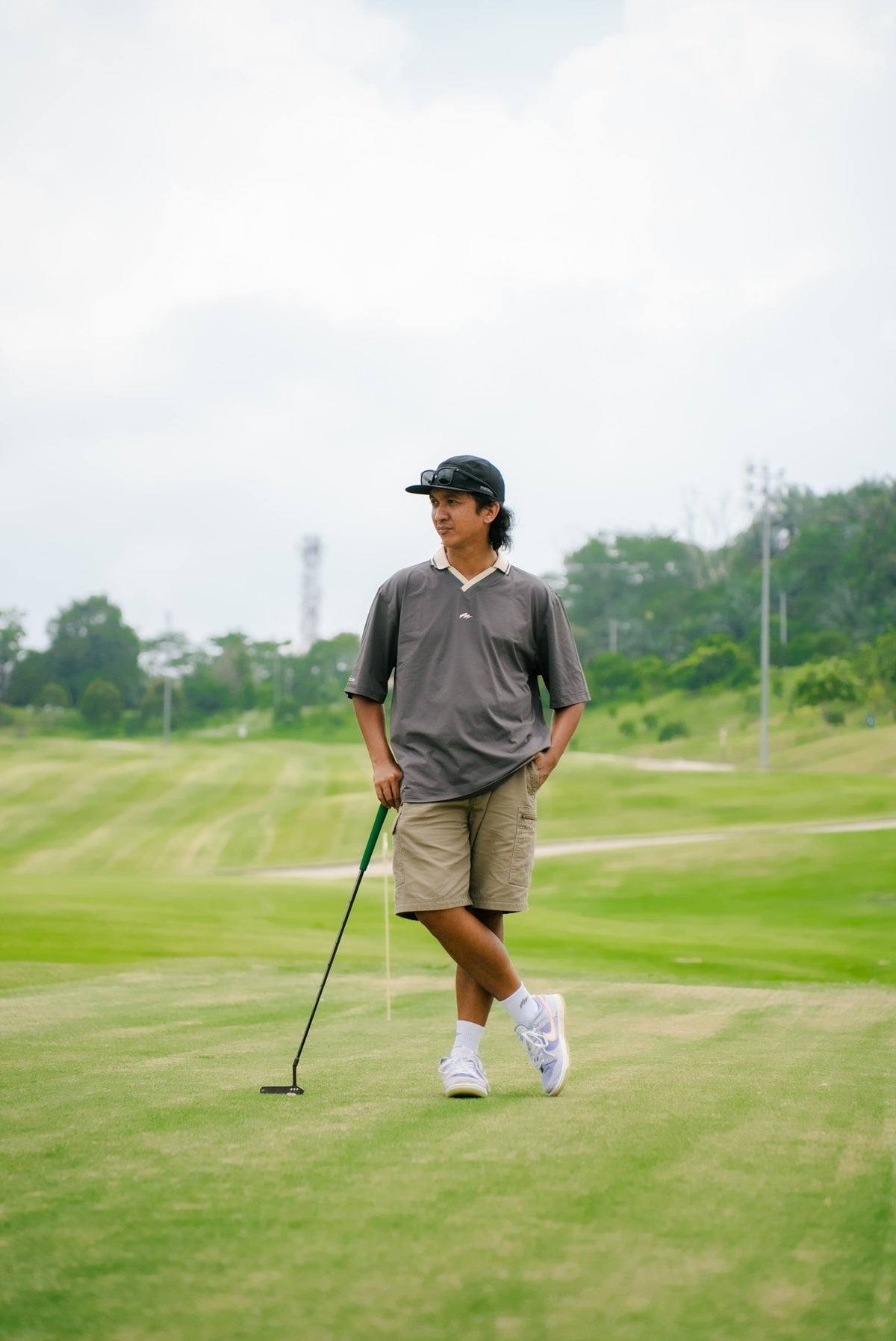 The Course Open Oversized Polo Shirt - Miracles Golf