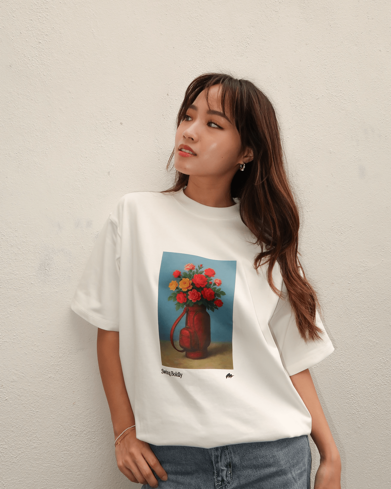 Swing Boldly Boxy Fit T-Shirt - Miracles Golf