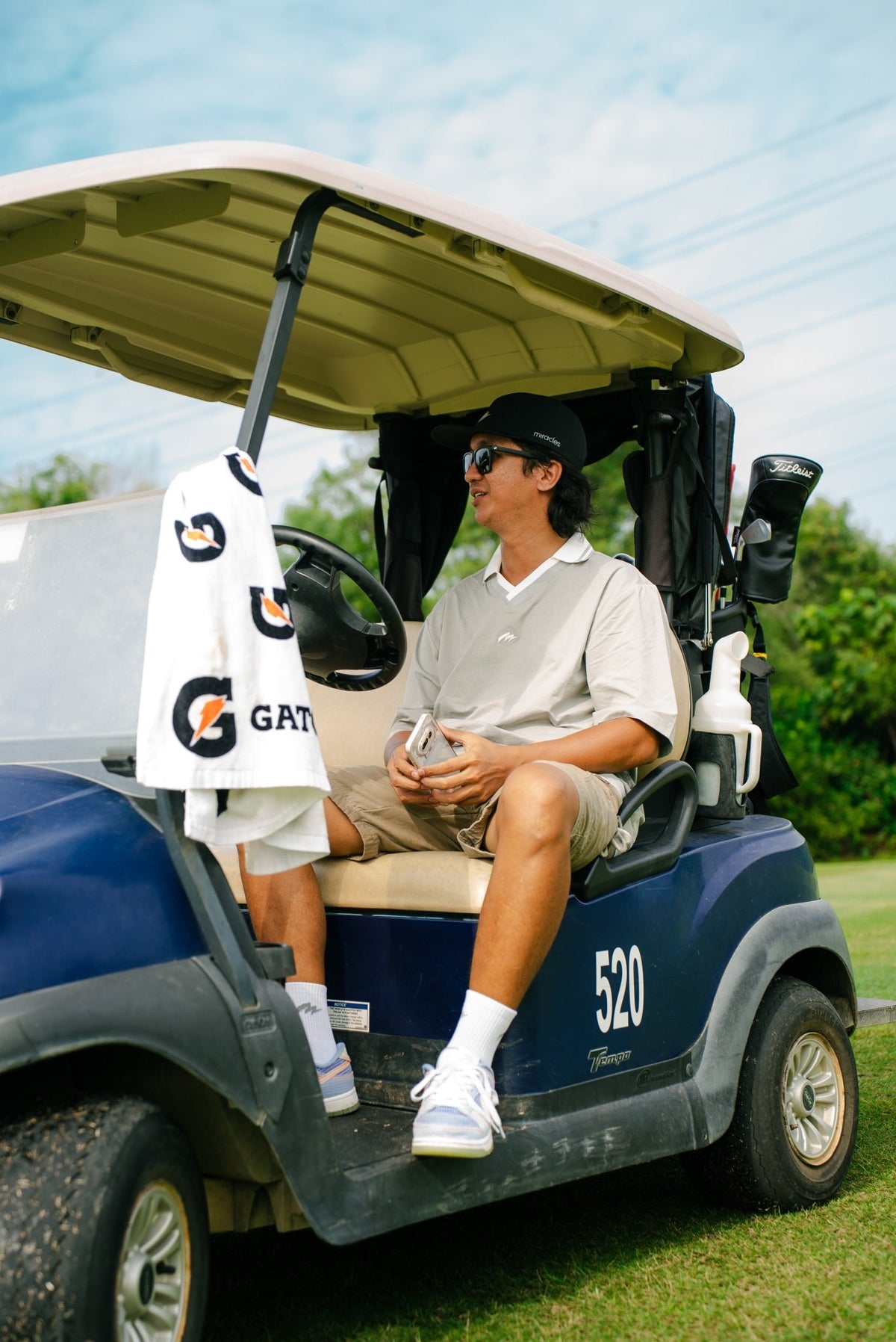 The Course Open Oversized Polo Shirt - Miracles Golf
