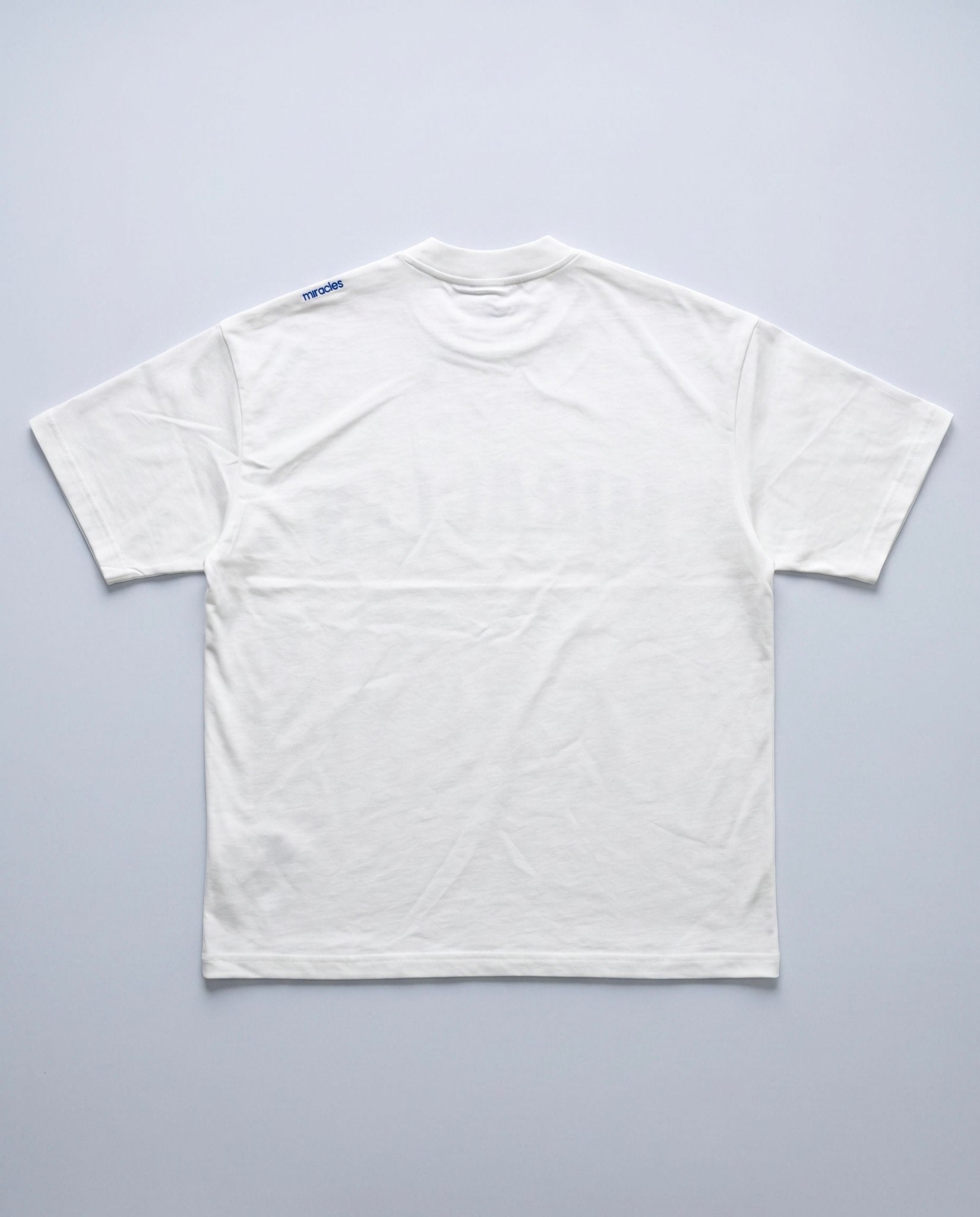 Varsity Oversized T-Shirt (White / Blue) - Miracles Golf